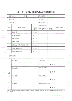 (上海市新版)防烟、排烟系统工程验收记录.xlsx