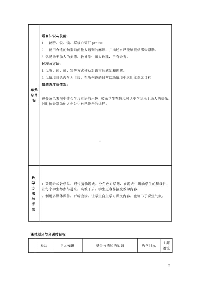 牛津上海版（三起）六年级下册英语Module3ThingswedoUnit7Helpingothers教案.docx_第2页