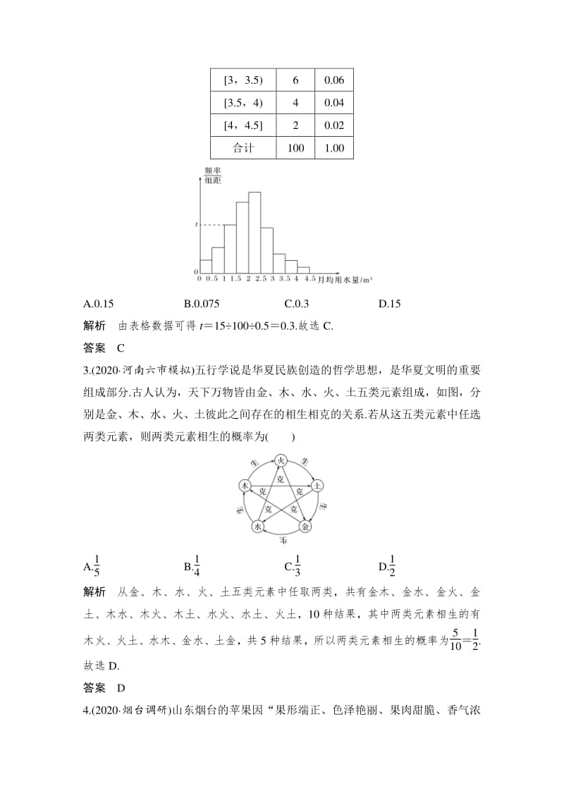 专题检测卷(四)　概率与统计.doc_第2页