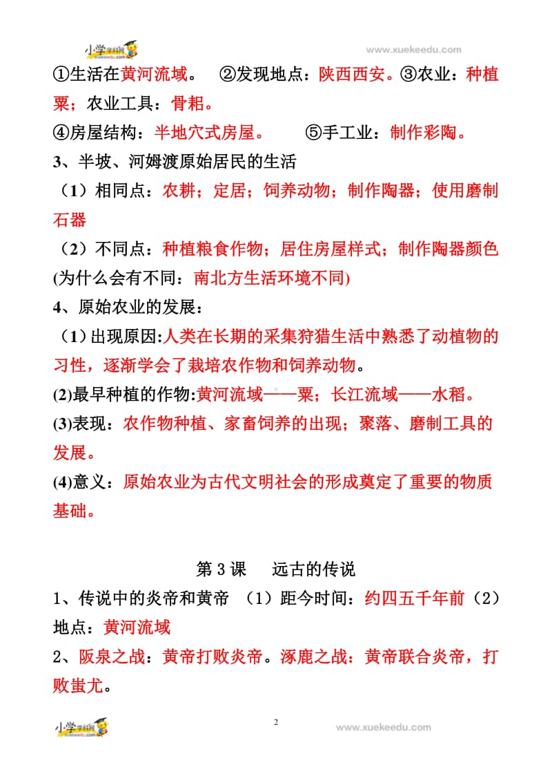 （统编）人教部编版七年级上册历史期末复习知识要点（36页背诵提纲）.doc_第2页