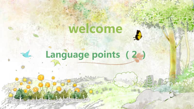 2020新人教版必修一英语Welcome unit language points ppt课件（含学案）.pptx_第1页