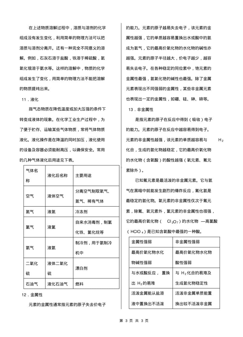 最新最全高中化学知识总结(精心整理).pdf_第3页