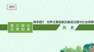 2021新高考历史二轮复习：微专题9　世界主要国家的基层治理与社会保障.pptx