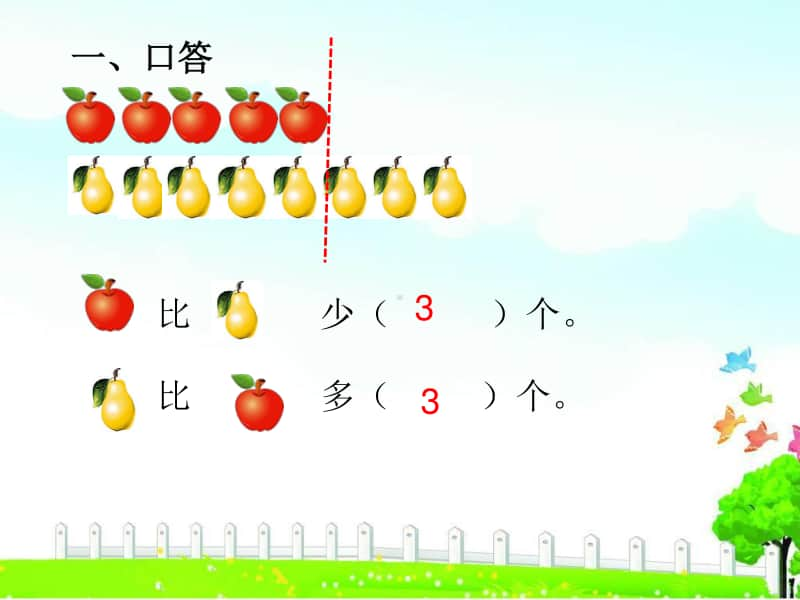 苏教版二上数学课件4.把两个数量摆成同样多的实际问题.ppt_第1页