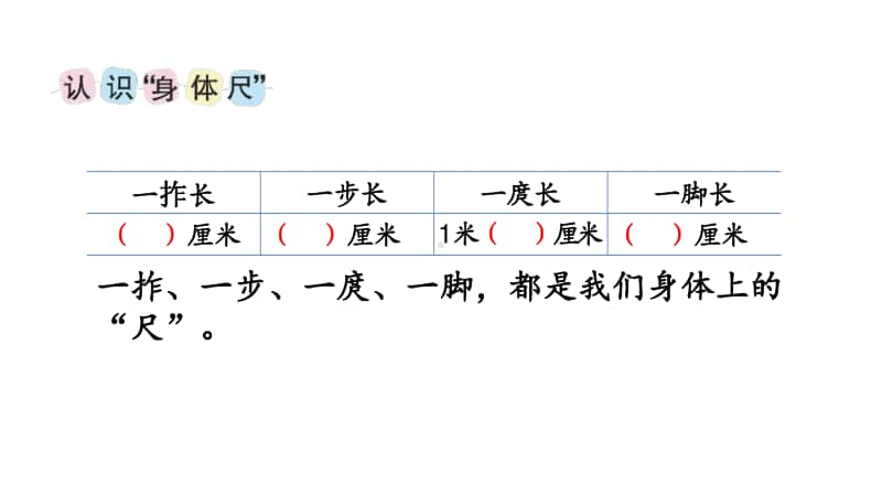 苏教版二上数学5-5我们身体上的“尺”.ppt_第3页