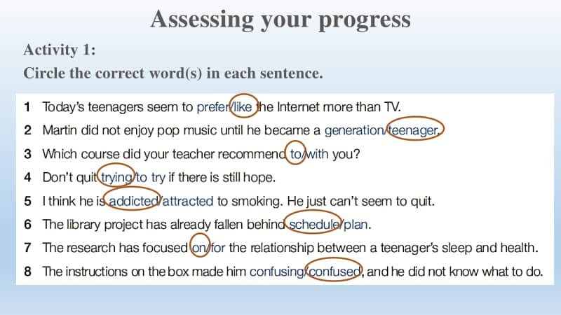 2020新人教版人教必修第一册 Unit 1 Period 6Assessing Your Progress(共13张PPT).pptx_第3页