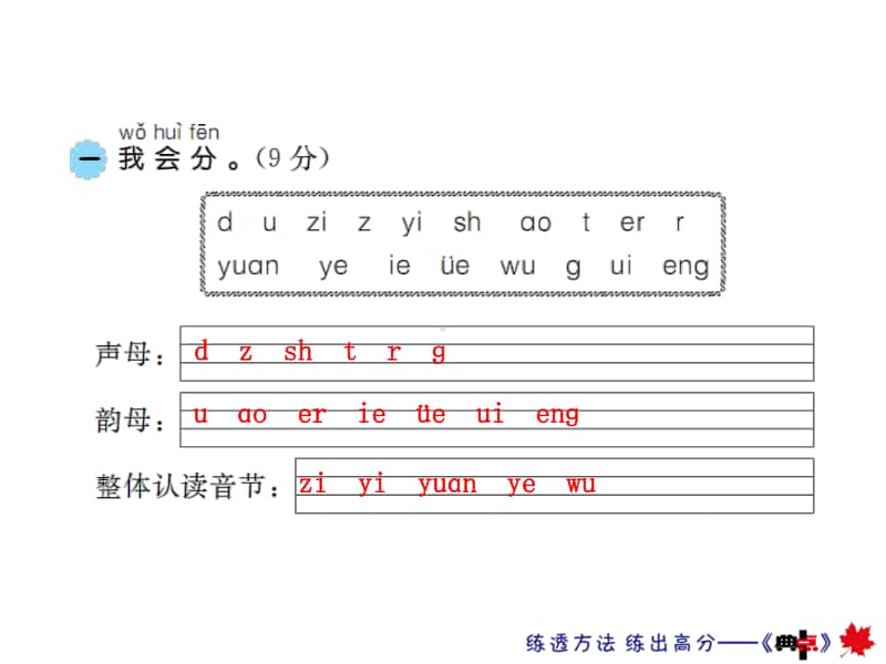 部编版语文一年级（上）期中测试卷16（含答案）.ppt_第2页