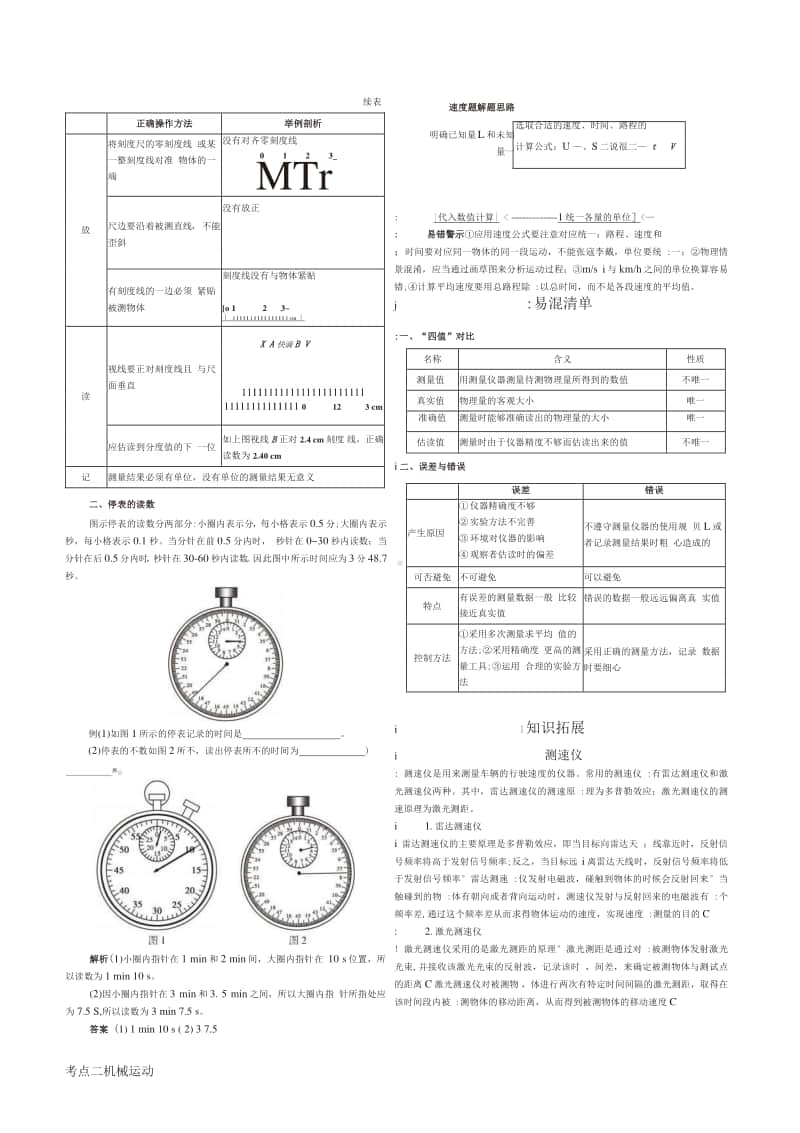 中考物理总复习专题知识要点.docx_第2页