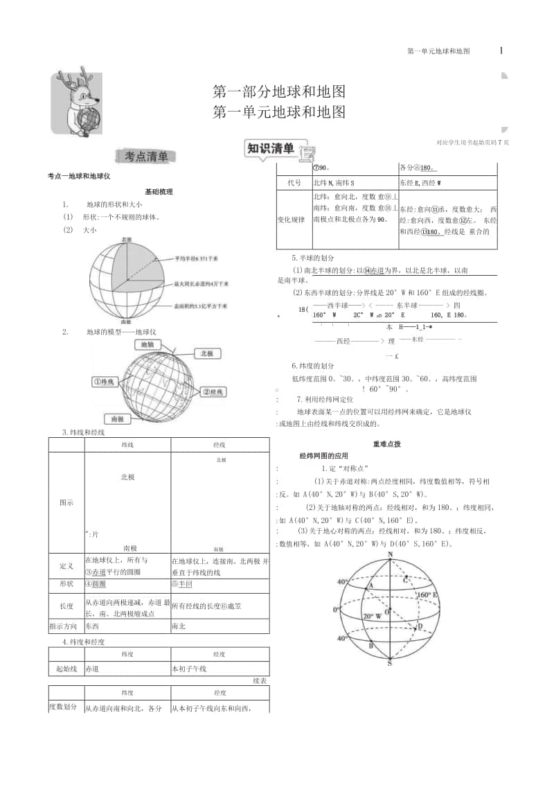 中考地理总复习专题知识要点.docx_第1页