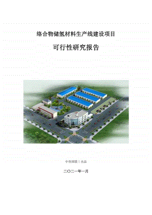 络合物储氢材料生产建设项目可行性研究报告.doc