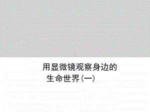 小学科学教科版六年级下册第一单元第五课《用显微镜观察身边的生命世界（一）》教学课件（2021新版）.ppt