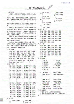 （统编版）五年级语文上册知识盘点.doc