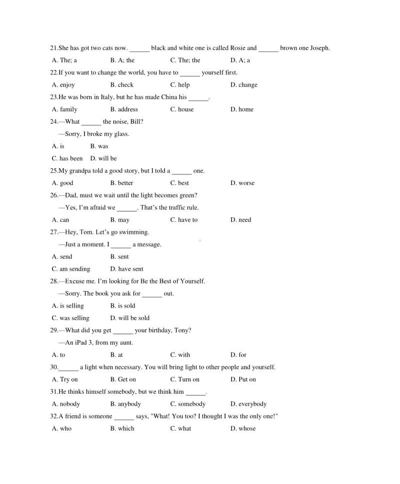 2013年河南省普通高中招生考试英语.docx_第3页