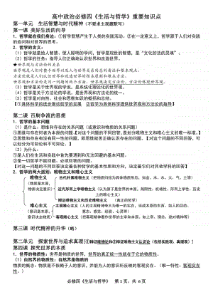 高中政治必修四知识点.doc