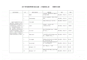 接力版（三起）三年级上册英语教学计划.doc