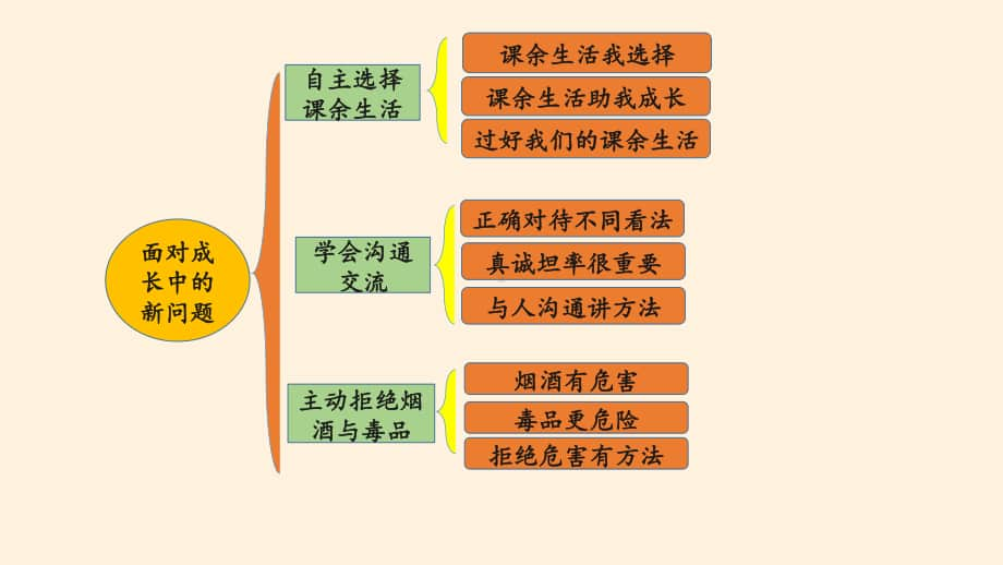 小学道德与法治部编版五年级上册第一单元《面对成长中的新问题》复习课件.pptx_第2页