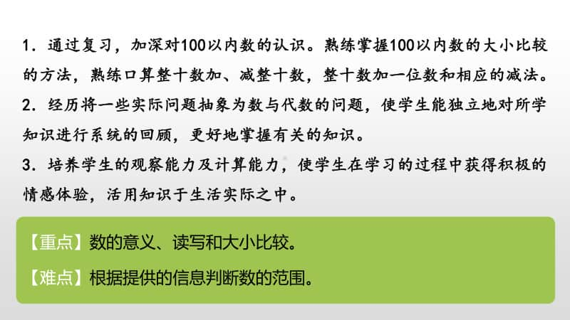 苏教版一年级下册数学第3单元认识100 以内的数第9课时 ppt课件.pptx_第2页