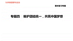 专题四 维护团结统一共筑中国梦想-2020秋部编版九年级道德与法治（河北专版）期末专题复习课件(共47张PPT).ppt