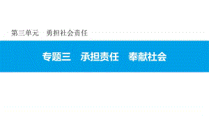 专题三 承担责任 奉献社会 课件-2020年秋部编版道德与法治八年级上册(共19张PPT).pptx