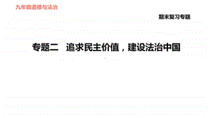 专题二 追求民主价值建设法治中国-2020秋部编版九年级道德与法治（河北专版）期末专题复习课件(共52张PPT).ppt