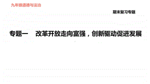 专题一 改革开放走向富强创新驱动促进发展-2020秋部编版九年级道德与法治（河北专版）期末专题复习课件(共45张PPT).ppt