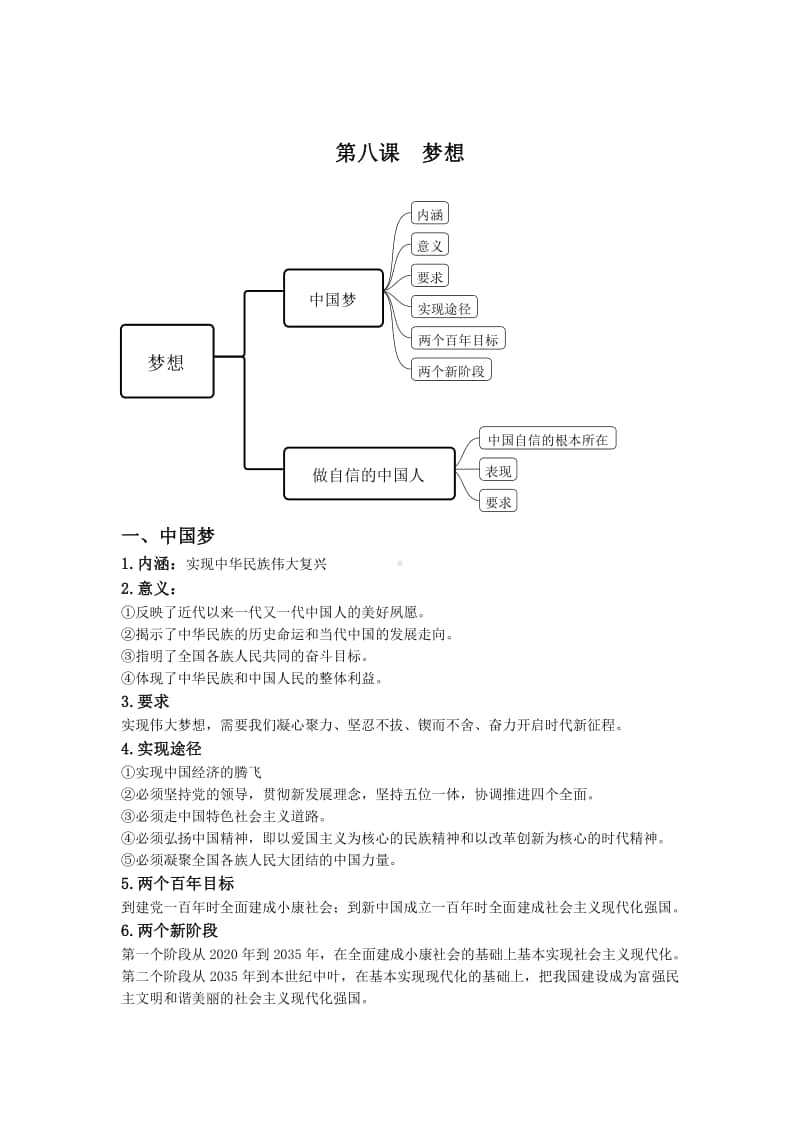 统编人教版道德与法治九年级上册第四单元知识结构体系及核心考点.docx_第3页