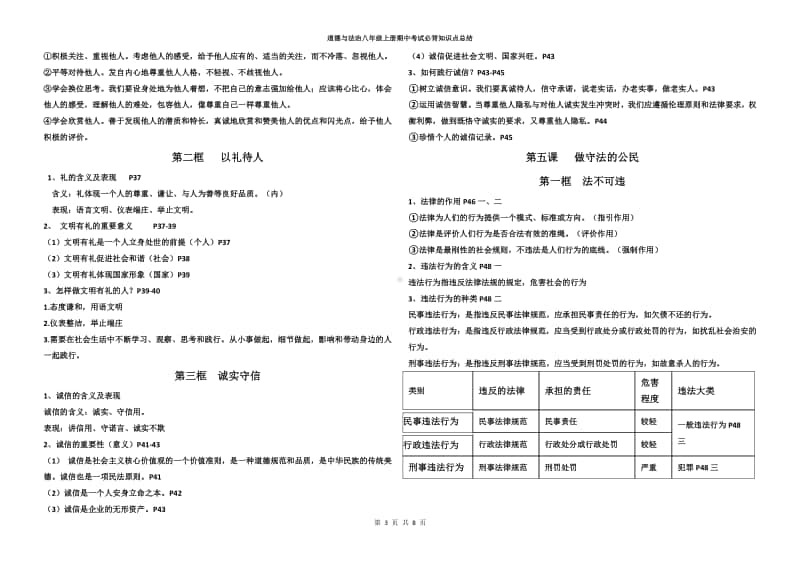 统编版道德与法治八年级上册最新知识点总结.doc_第3页