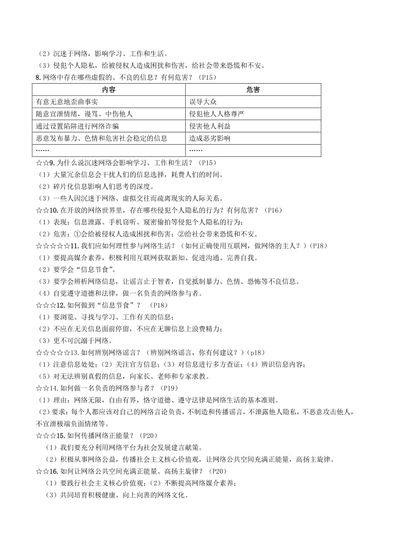 统编版八年级道德与法治上册基础知识梳理(全）.docx_第3页