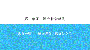 热点专题二 遵守规则做守法公民 课件-2020秋部编版道德与法治八年级上册.ppt