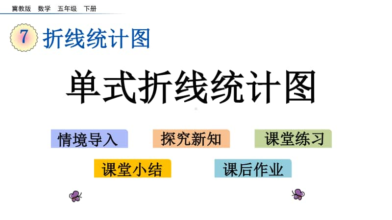 冀教版五年级下册数学7.1 单式折线统计图 ppt课件.pptx_第1页