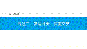 专题二 友谊可贵 慎重交友 课件-2020秋部编版道德与法治七年级上册.pptx