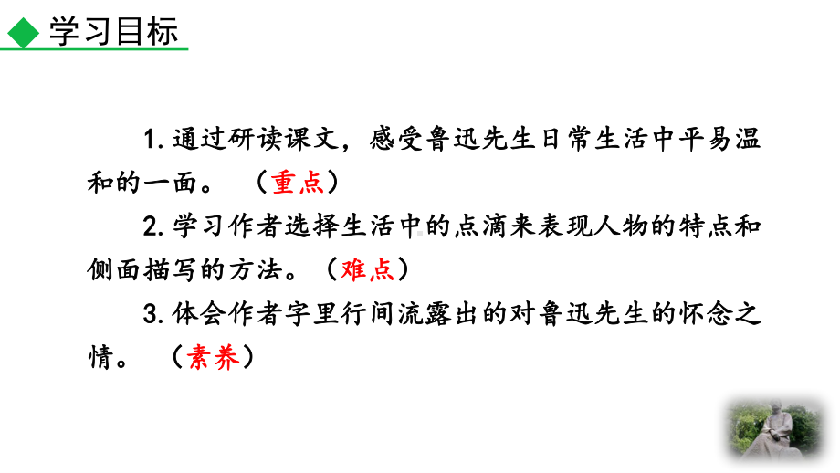 7年级下册语文部编版同步课件3 回忆鲁迅先生（节选）.pptx_第3页