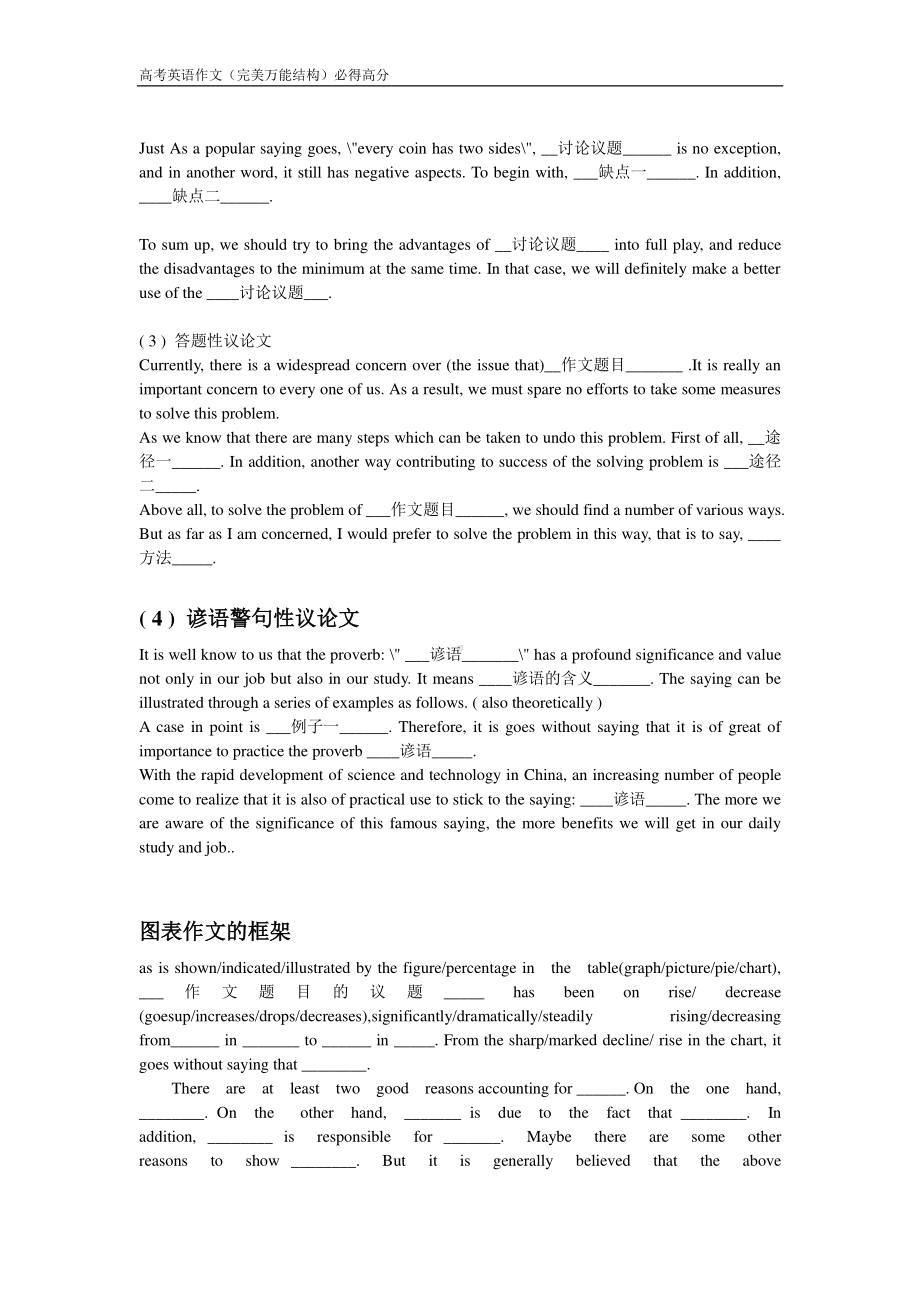 高考英语作文各种类型模板.doc_第3页