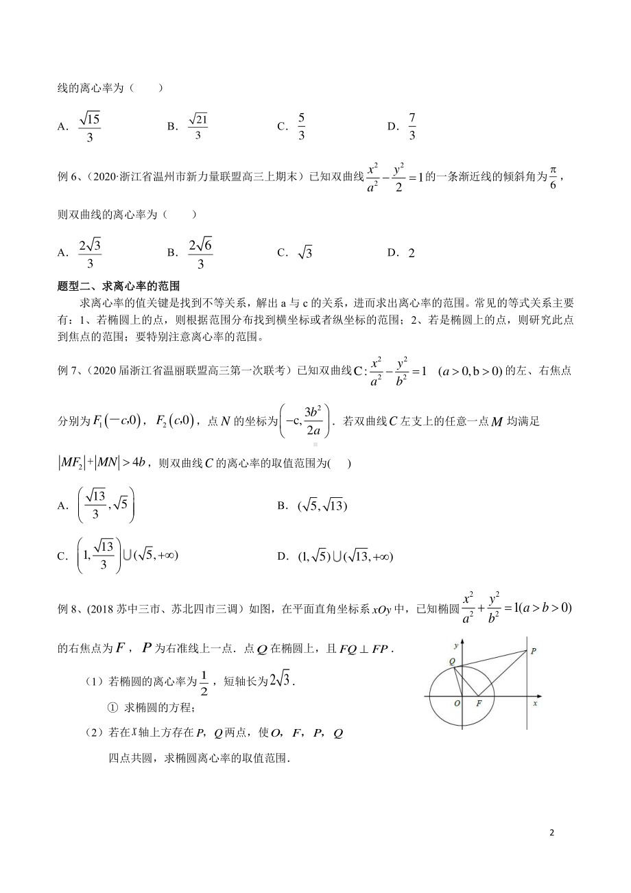 圆锥曲线中的离心率的问题.pdf_第2页