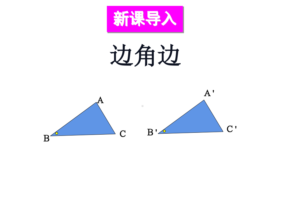 华东师大版数学八年级上册课件12.2.3边角边.ppt_第2页