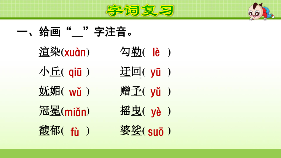 部编版六年级上册语文第1单元复习课件.ppt_第2页