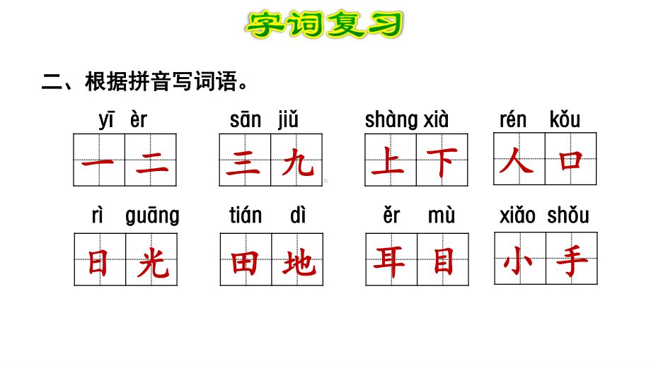 部编版一年级上册语文第1单元复习.ppt_第3页