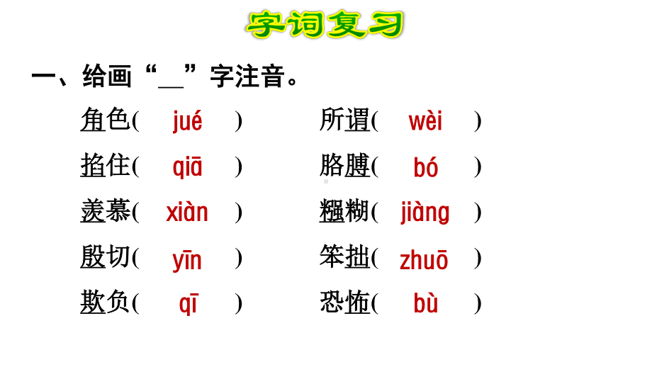 部编版四年级上册语文第六单元复习课件.ppt_第2页