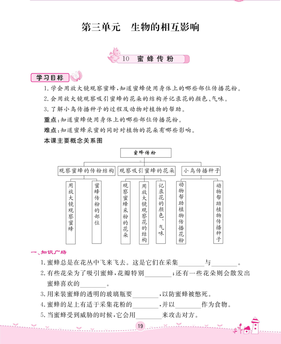 2020新冀教版三年级下册科学一课一练-第三单元 生物的相互影响 （无答案PDF）.pdf_第1页