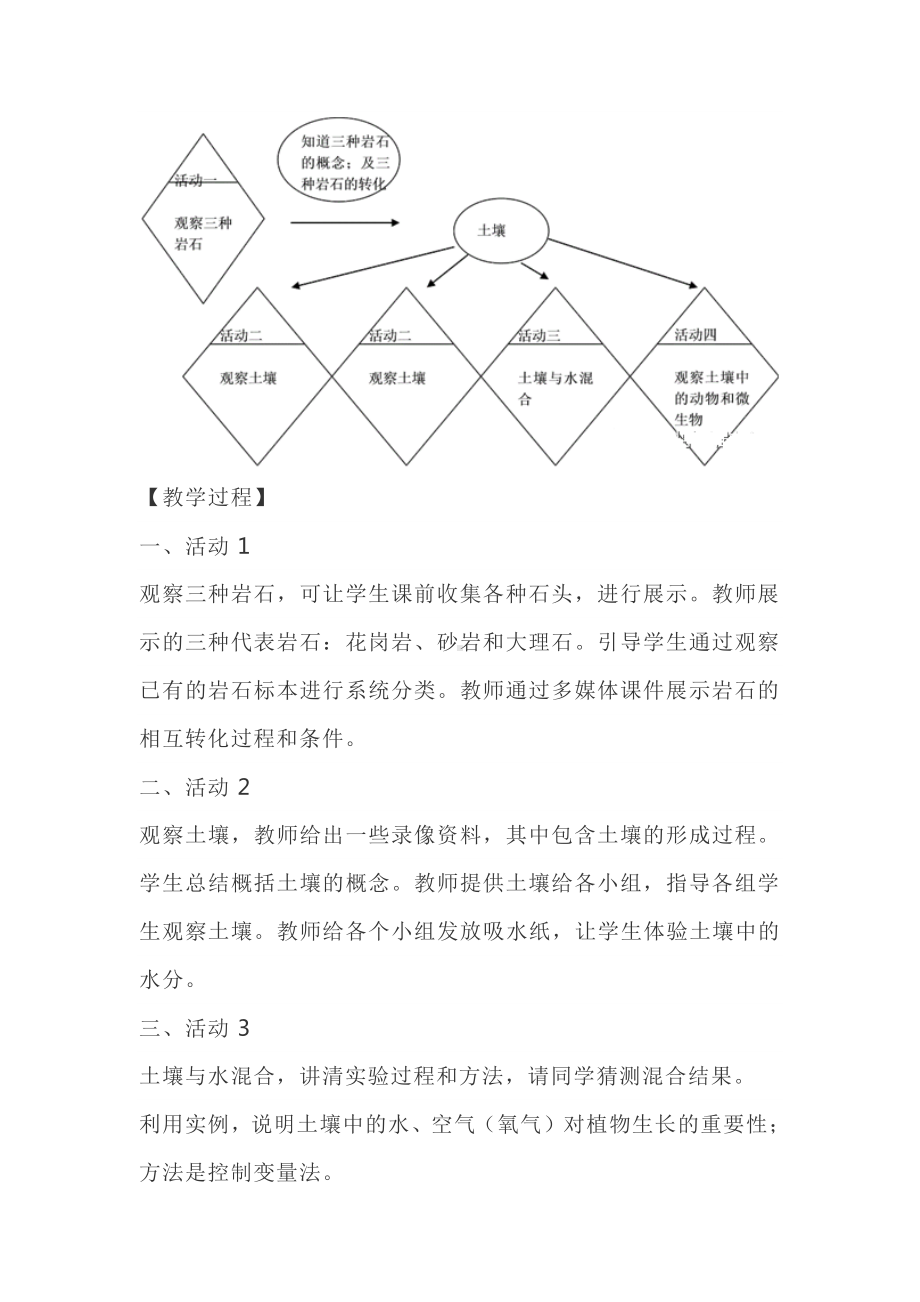 2020新教科版四年级下册科学3.1《岩石和土壤的故事》教案.doc_第2页