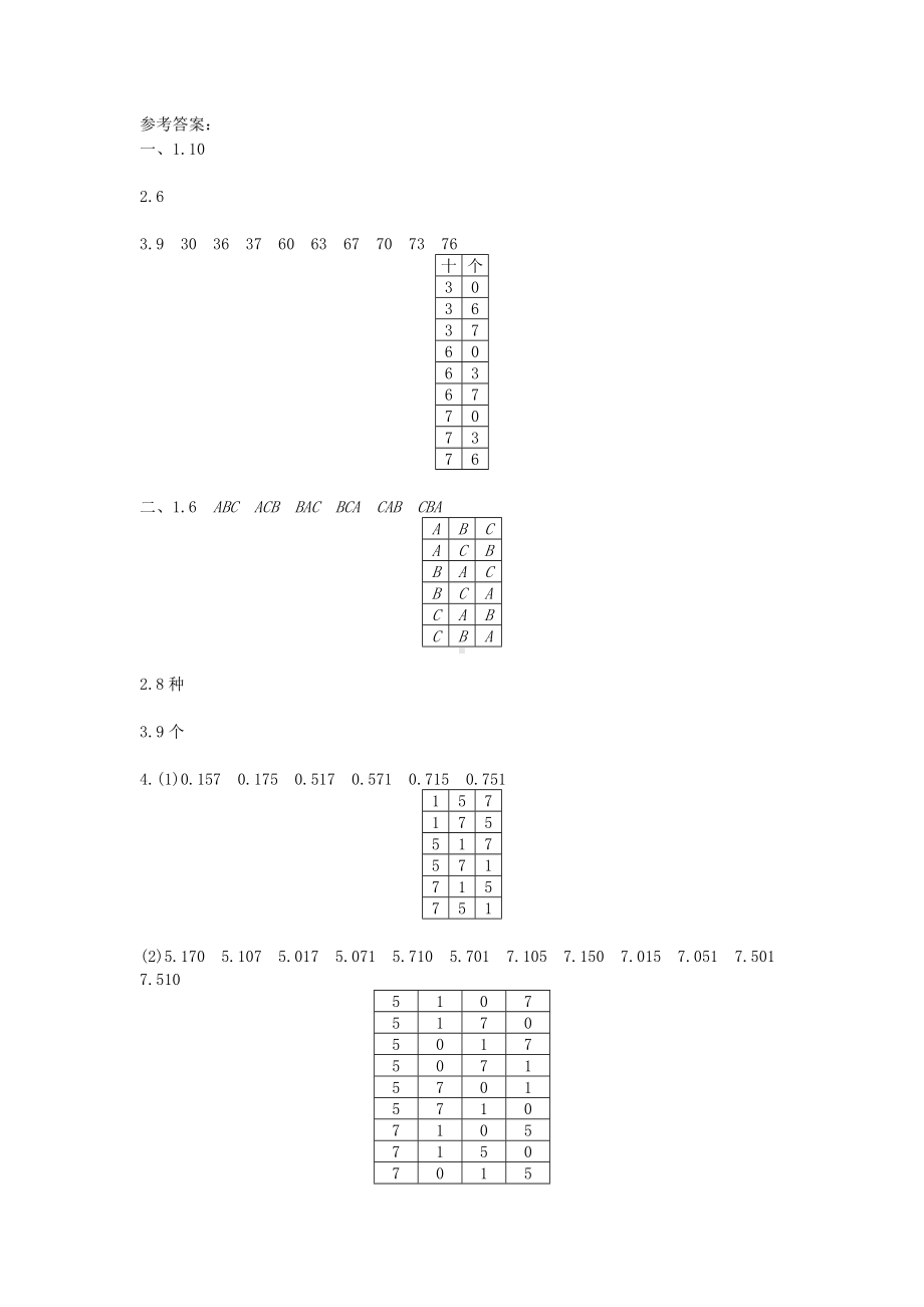 新人教版小学三年级下册数学第八单元《数学广角-搭配（二）》测试卷有答案.pdf_第3页