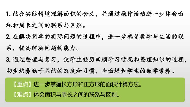 苏教版三年级下册数学第十单元长方形、正方形面积的复习课时4 ppt课件.pptx_第2页