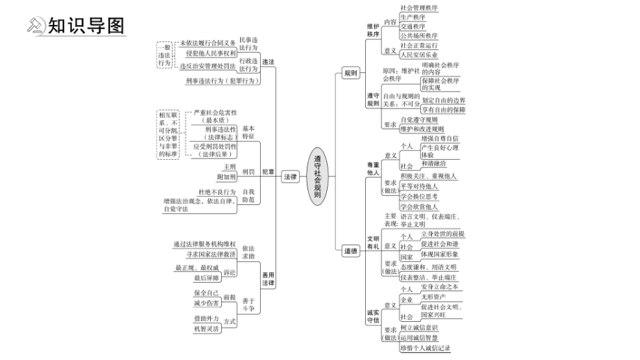 2021年河北省中考道德与法治一轮复习课件：八年级上册第二单元 遵守社会规则.pptx_第2页