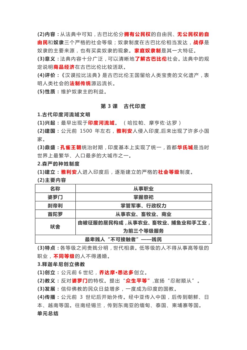 部编人教版九年级上册历史复习资料.docx_第2页