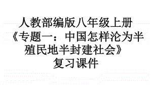 人教部编版历史八年级上册《专题一：中国怎样沦为半殖民地半封建社会》复习课件(共24张PPT).ppt