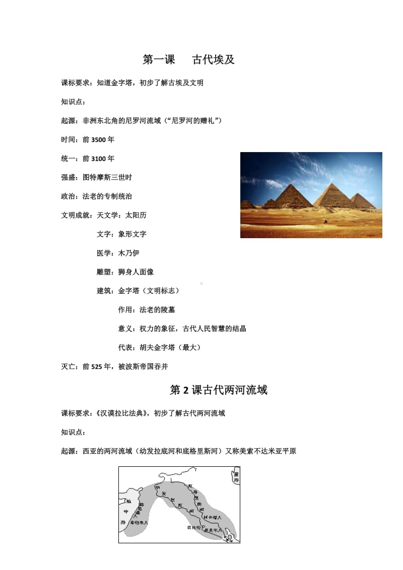 人教部编版九年级历史上册全册知识点整理.docx_第1页