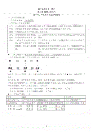 高中地理必修一笔记.doc