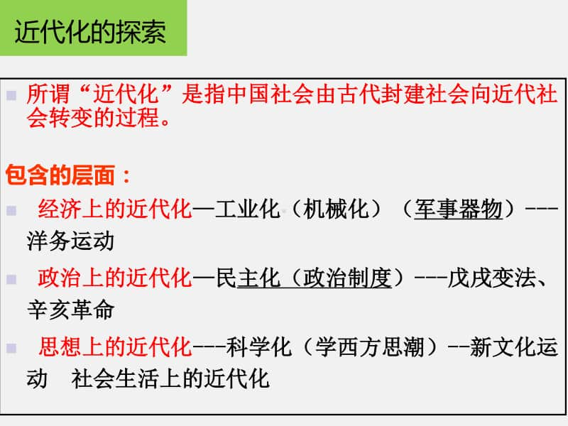 2020年历史（人教部编版）八年级（上）期末复习：近代化的探索（23张）.pptx_第2页