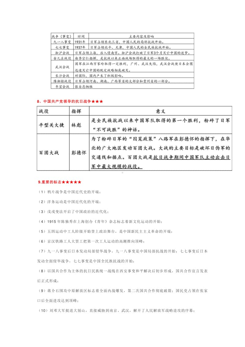 人教部编版：八上历史《考前突击要点汇编》.doc_第3页