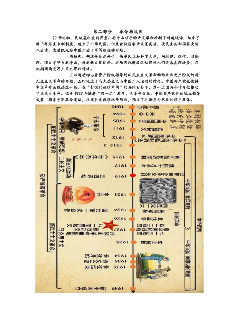 人教部编本八年级上册历史（四张框架图片）复习.doc_第2页